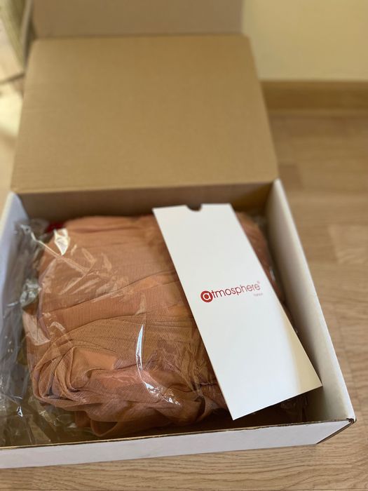 Rochie midi de ocazie roz pudrat Atmosphere Fashion marimea 36 S