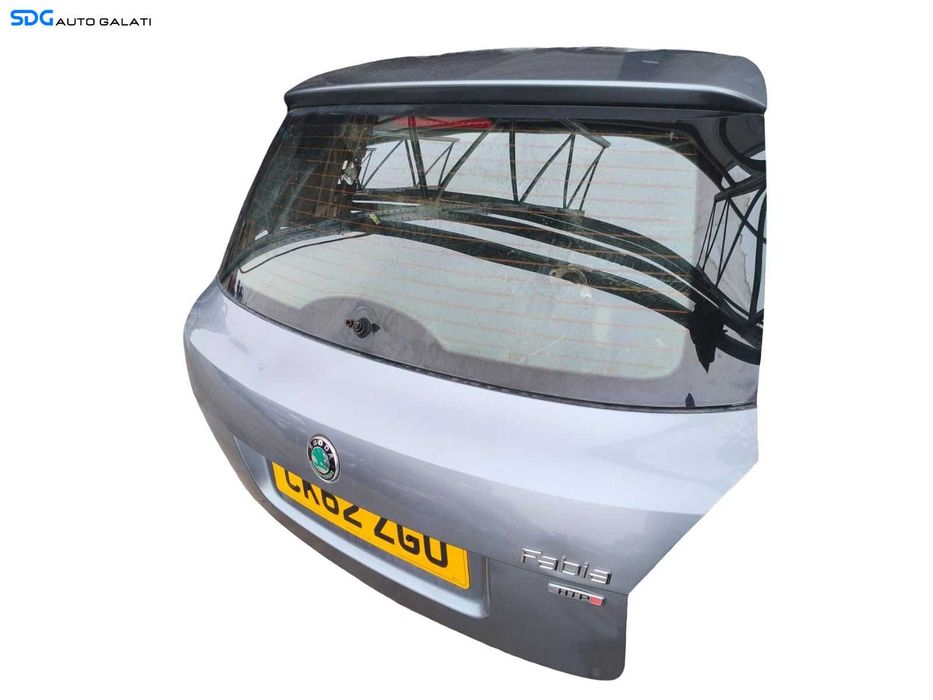 Hayon Haion Porbagaj Dezechipat cu Luneta Geam Sticla Culoare LF8L Skoda Fabia 2 Facelift Hatchback 2010 - 2015 Cod 5J6827025G [B4768]