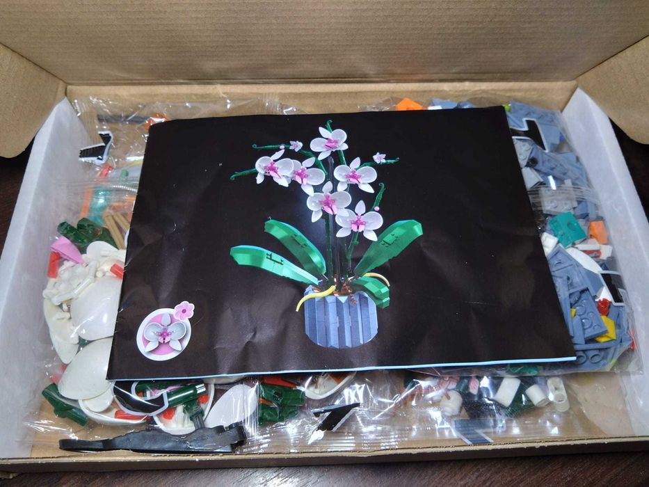 NOU TIP Le Go flower floare  Orhidee 10311, 608 piese