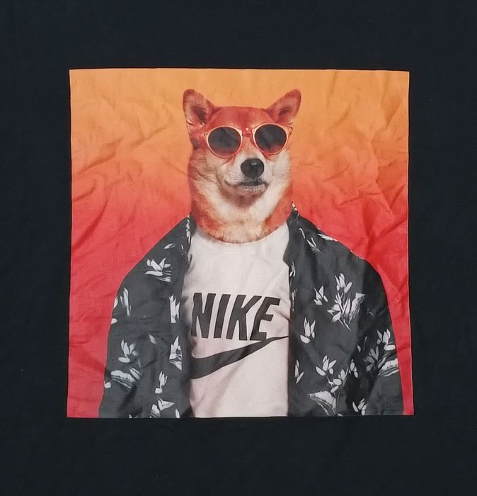 Nike Sportswear Story Pack Shiba Inu Dog Tee оригинална тениска L Найк