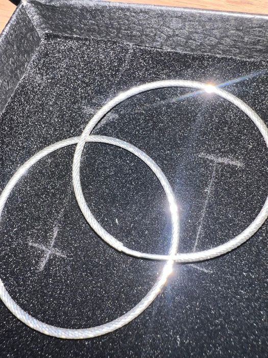 Серьги кольца Конго с алмазными гранями Sokolov