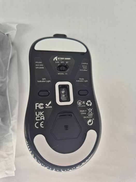 [REDUCERE-40%][GARANTIE 1 AN] Mouse wireless gaming Attack Shark X3 49g