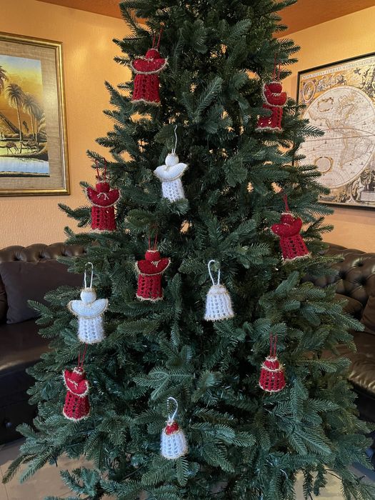 Ornament de Craciun - ingeras sau clopotel - produs artizanal