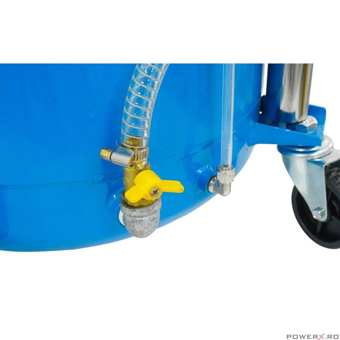 Recuperator pentru ulei uzat cu golire pneumatica, vas control