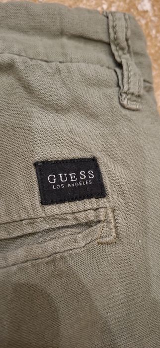 Мъжки ленени панталони бермуди Guess 32 M