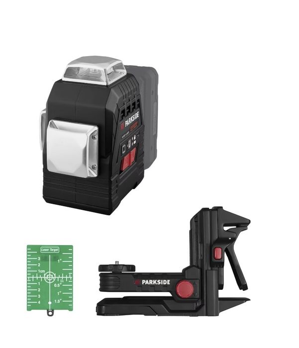 Nivelă laser parkside performance 20v 360 grade tablete linii in cruce