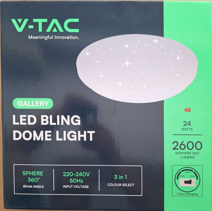 LED плафон звезди V-tac 24W - 217606 - 2 броя