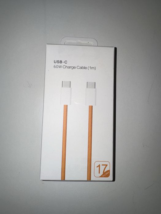Кабель Type-C 60W для зарядки Android, iPhone 15/16/17
