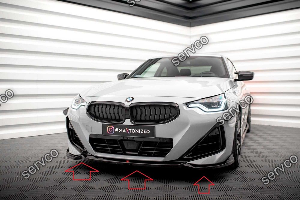 Pachet Set Splitter Exterior Lip Prelungiri Body kit tuning Bmw Seria 2 M240i G42 2021- v16 - Maxton Design