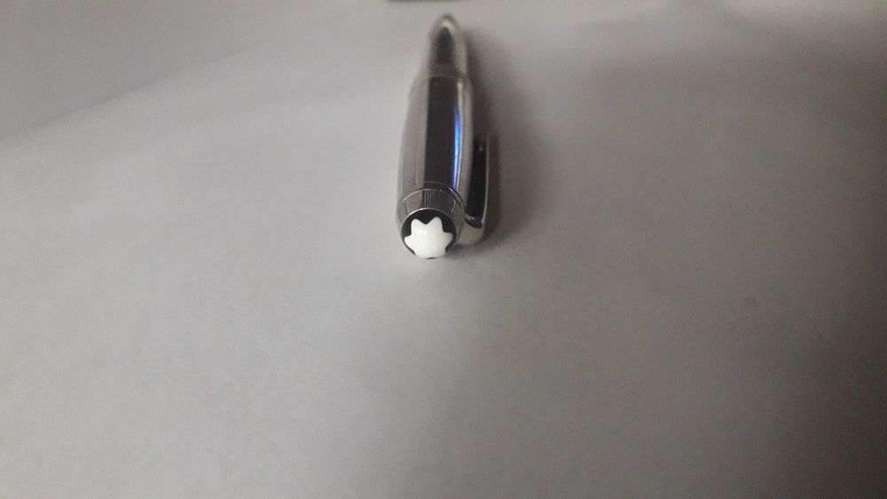 химикалка Монблан Montblanc Meisterstuck Solitaire 164S сребърна