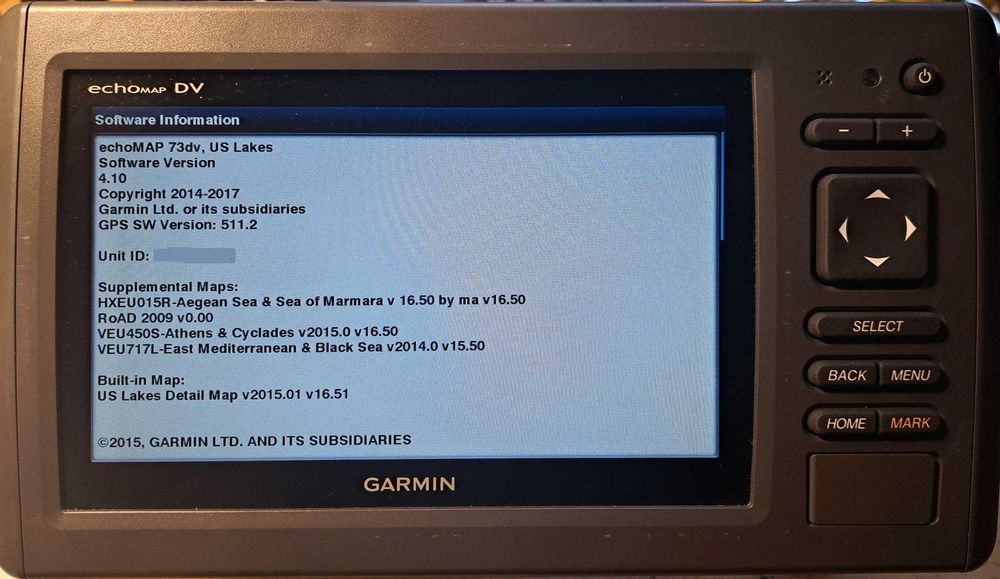 Sonar GPS Garmin Echomap 73DV