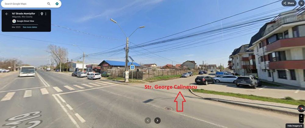 Teren Magurele (poeti) - Str George Calinescu (intre case) 1605 mp