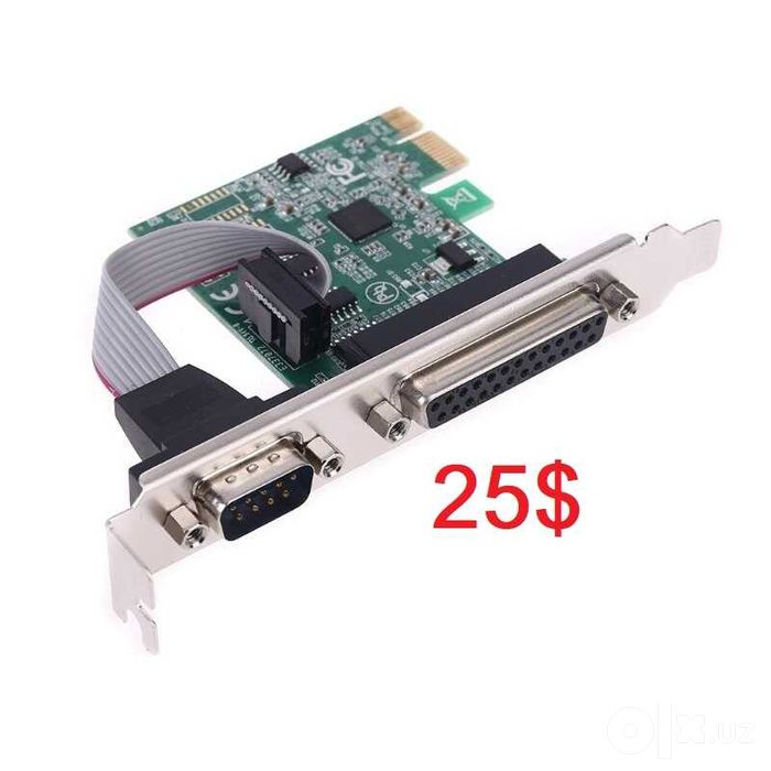 Переходная карта — адаптер RS232+LPT/PCI-Ex