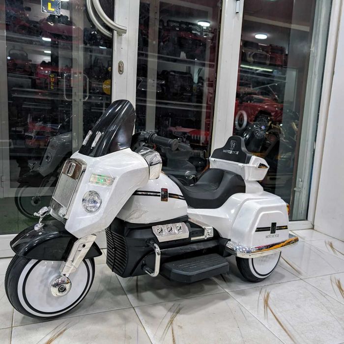 Motocicleta electrica Chopper Royce 2x 40W 12V cu telecomanda white