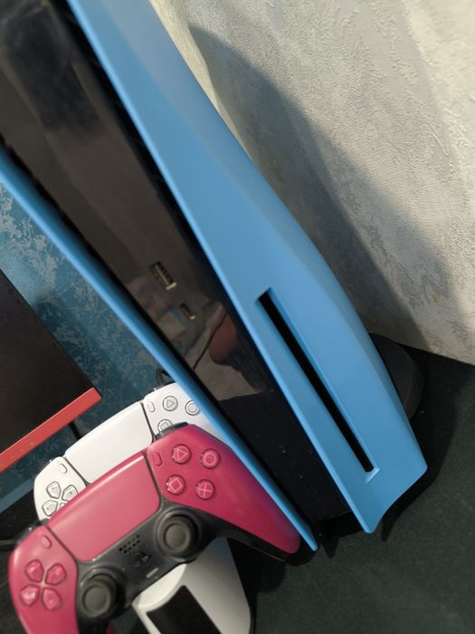 Продам ps5 fat в синем цвете