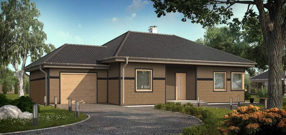 Сайдинг вертикальный под дерево. Металлочерепица, кровля, утеплитель