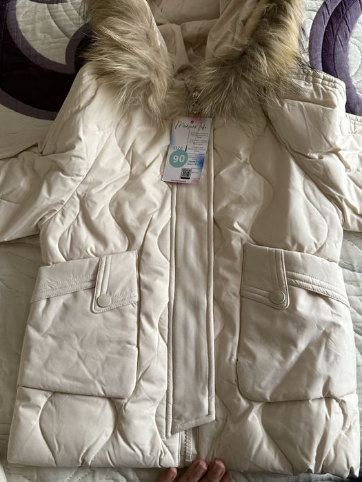 Ски екип яке с гащеризон за дете с гъши пух