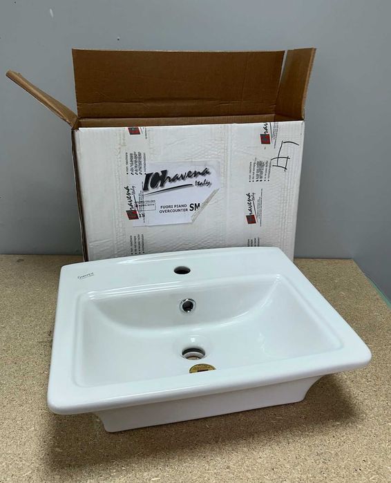 Черна порцеланова мивка за баня Gravena Italy – дизайнерска, НОВА