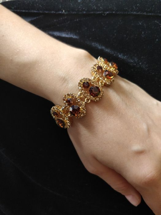 Браслет со стразами 18 см