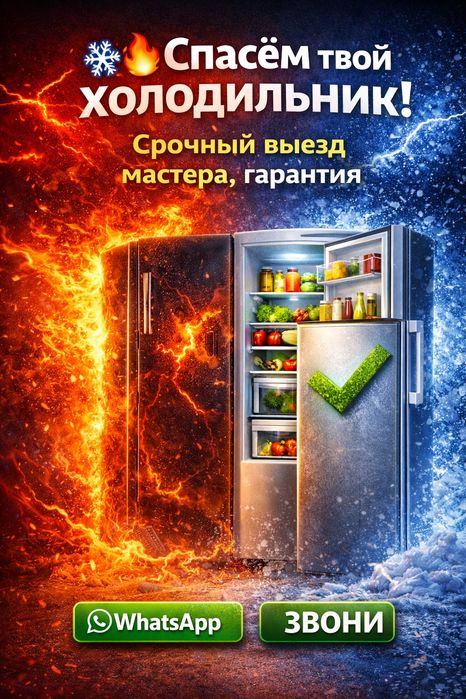 Ремонт холодильников всех марок морозильников