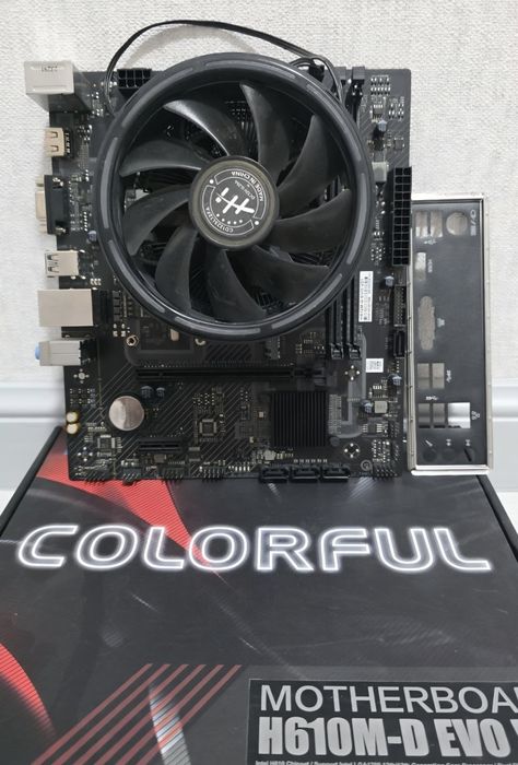 Комплект H610 pro + 12100 i3 12100f+ большой кулер количество