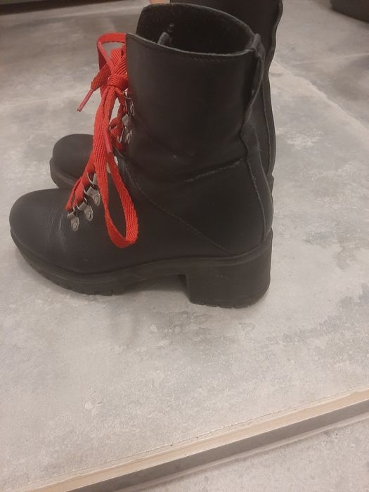 Черни боти естествена кожа