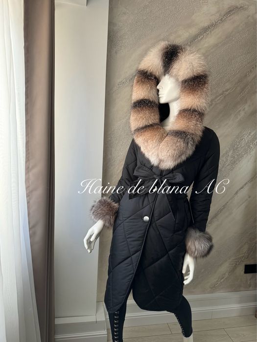 Geci de fas accesorizate cu blana naturala