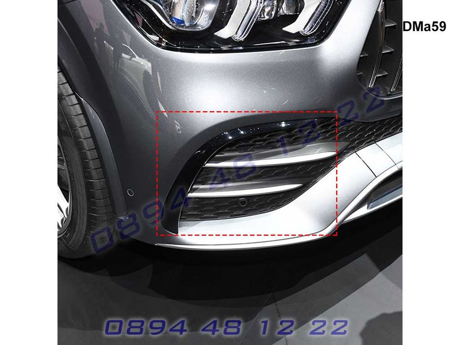 Тунинг Добавка Сплитер Предна Броня Mercedes GLE W167 Мерцедес ГЛЕ 167