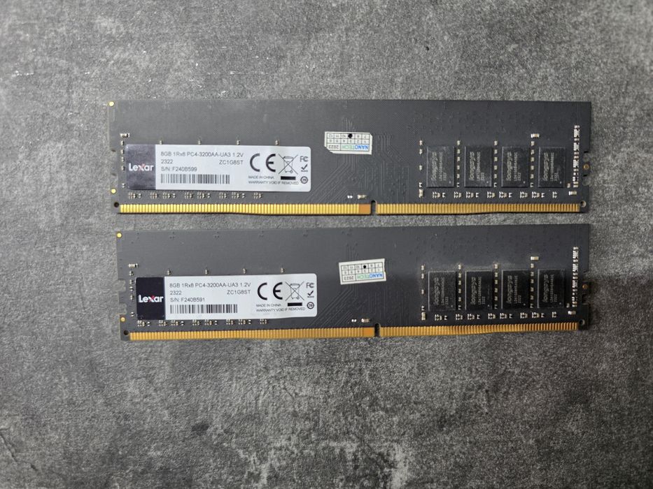Оперативная память ОЗУ Lexar 2x8 16gb DDR4. Возможен обмен. Доставка.