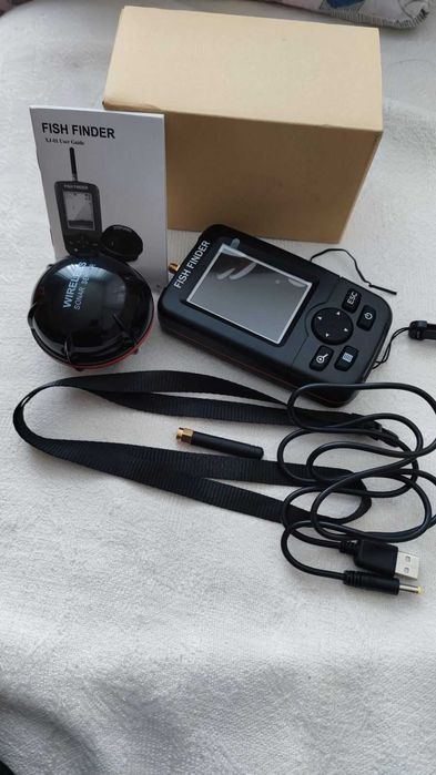 Безжичен сонар за риболов - 125KHz подводна камера за дълбочина 0.6-45M,