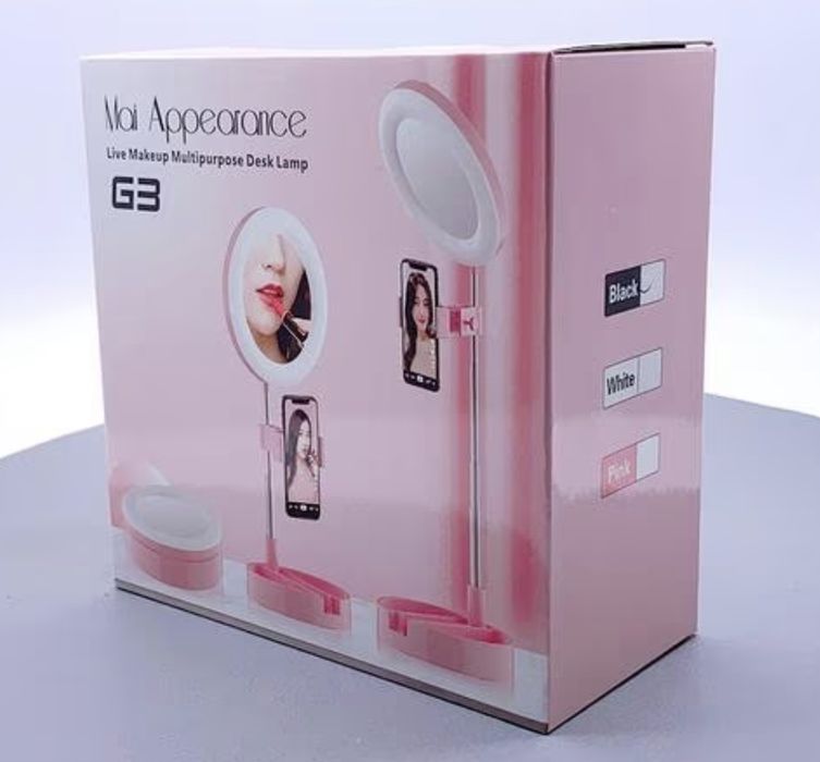 Селфи ринг пръстеновидно огледало и държач за телефон