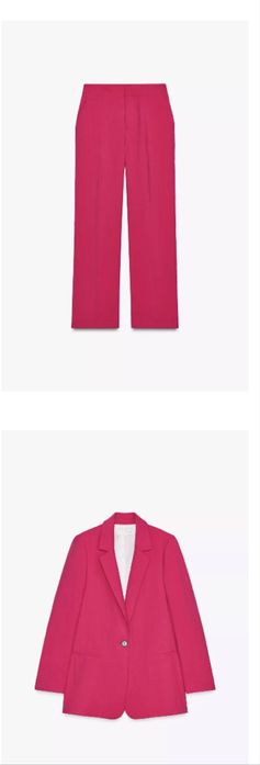 Zara fuchsia suit set XS/S- дамски костюм