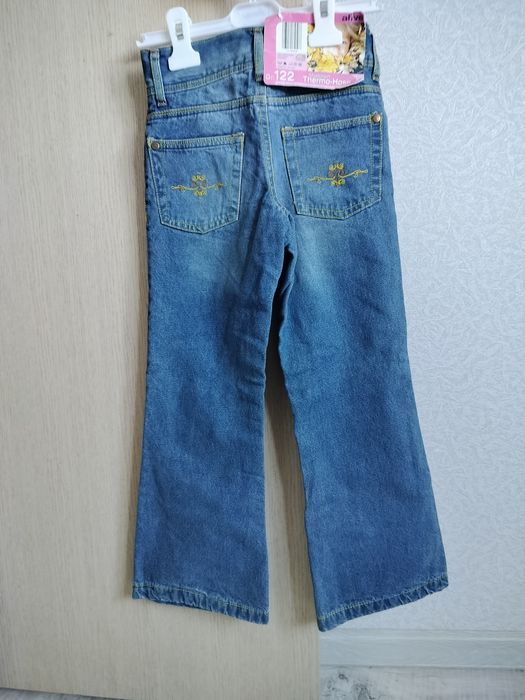 Джинсы клёш, для девочек новые