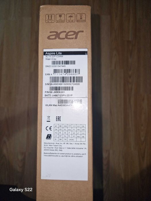 Vând laptop Acer Aspire Lite 15