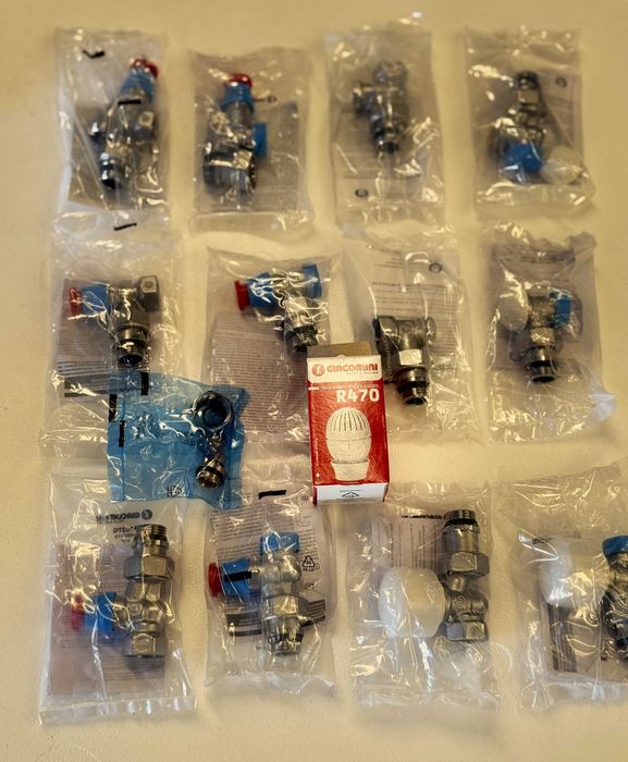 Комплект термовентили,термоглава за радиатори – GIACOMINI