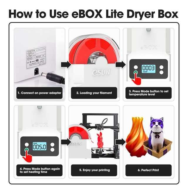 Uscator filament 3D eSUN  eBOX Lite