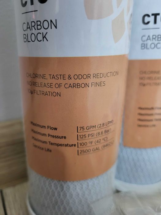 6 Cartuse cu carbon activ bloc + 1 cartus Lotus osmoza inversa Nano