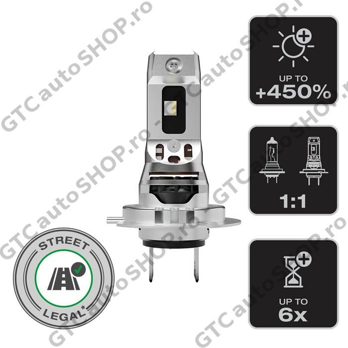becuri led h7 osram night breaker speed 450 omologate rar