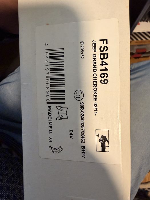 Челюсти ръчна спирачка Jeep Grand Cherokee WK2 Dodge Durango