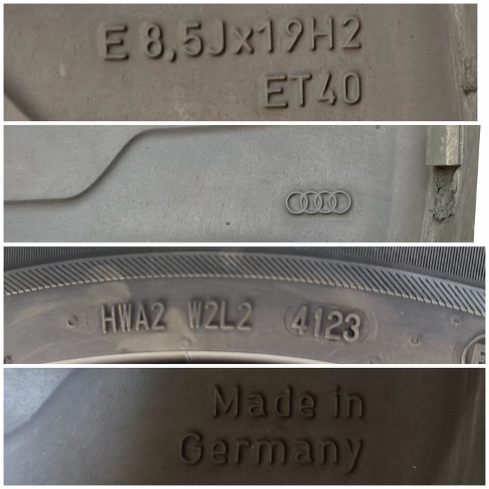 Ауди/ Audi Оригинални джанти 19 5х112+ нови зимни гуми