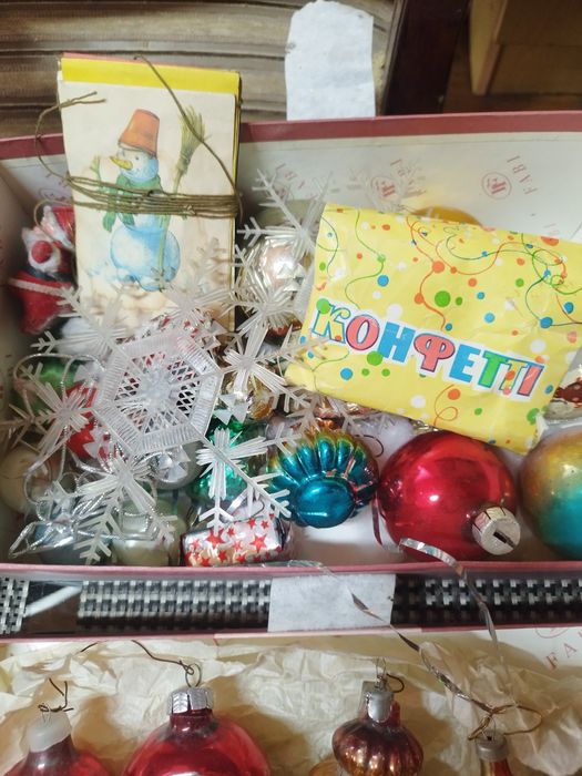 Новогодние игрушки на ёлку СССР