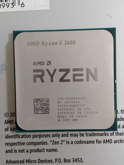 AMD Ryzen 5 3600 + Gigabyte B450M S2H + 16GB 3200Mhz DDR4