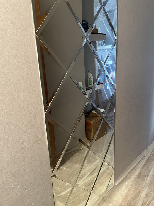 Зеркало ромб, панно зеркальное