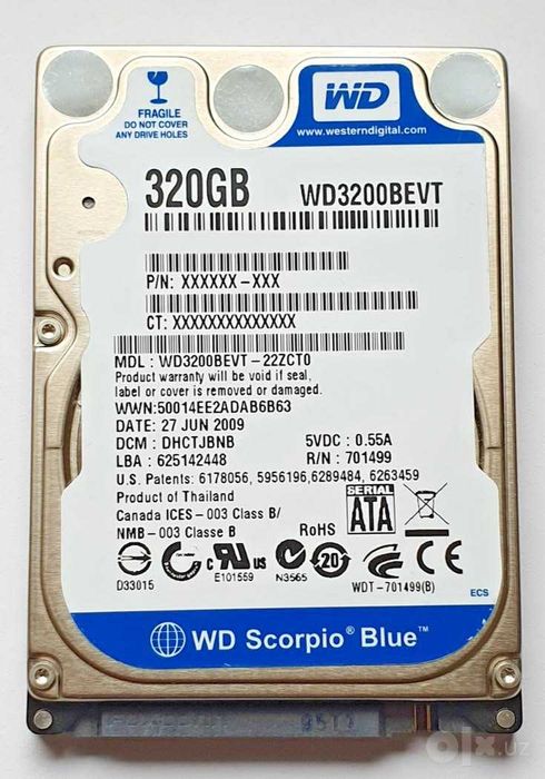 HDD disklar keng assortimentda