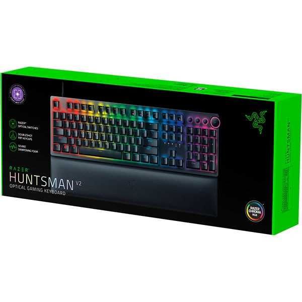 Razer Huntsman V2 Purple Optical Keyboard Tastatura Mecanica Sigilata