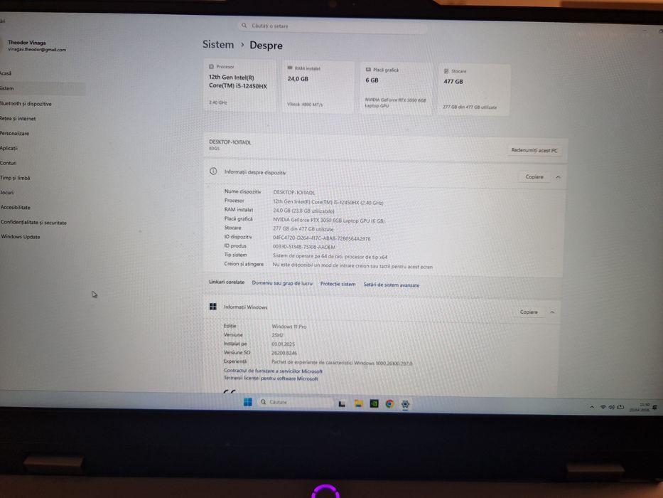 Lenovo LOQ I5-12450, 144 Hz, 24 GB RAM, 512 GB SSD, RTX 3050 6GB GDDR6