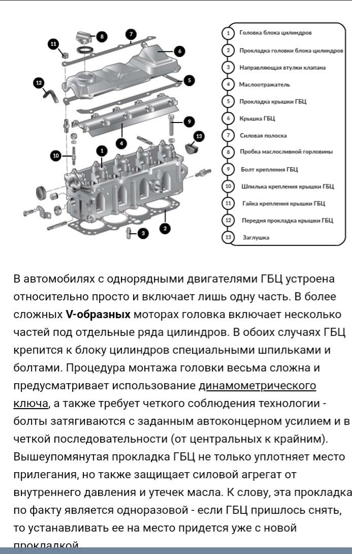 Ремонт головки блока цилиндров