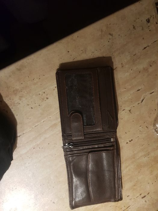 Portofel bărbați piele naturală Maro