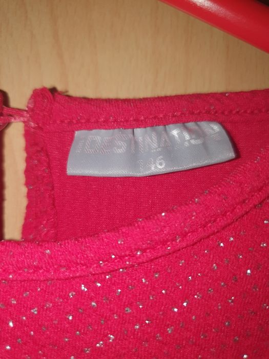 Детска червена рокля размер 146