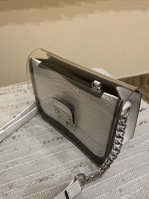 Бяла прозрачна чанта Primark